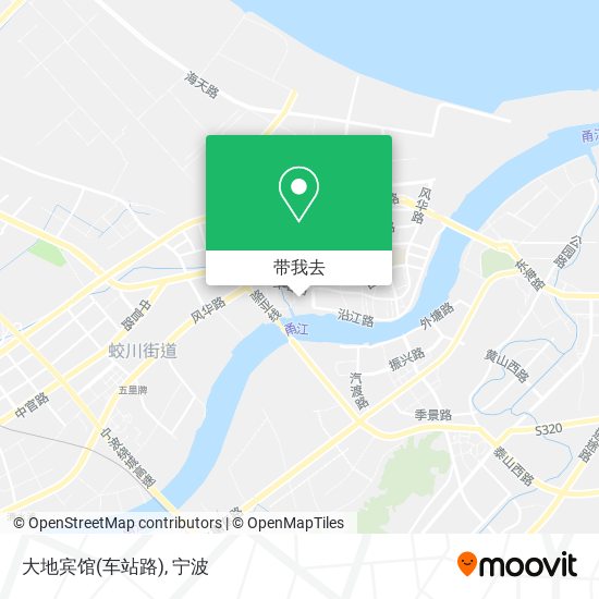 大地宾馆(车站路)地图