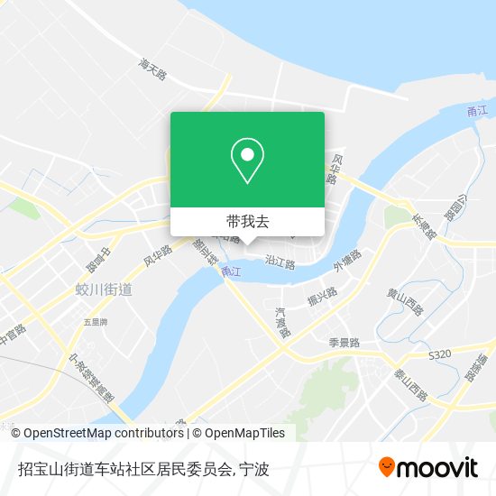 招宝山街道车站社区居民委员会地图