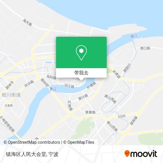 镇海区人民大会堂地图