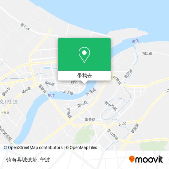 镇海县城遗址地图