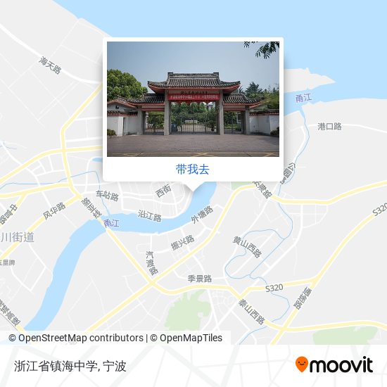 浙江省镇海中学地图
