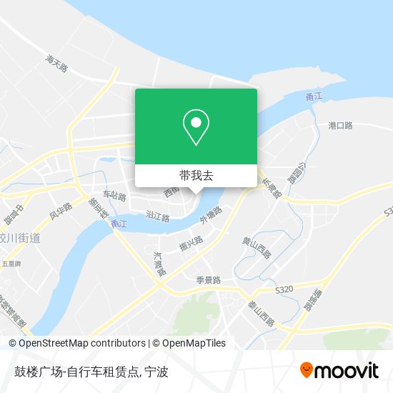 鼓楼广场-自行车租赁点地图