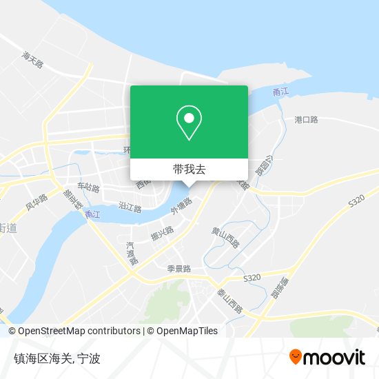 镇海区海关地图