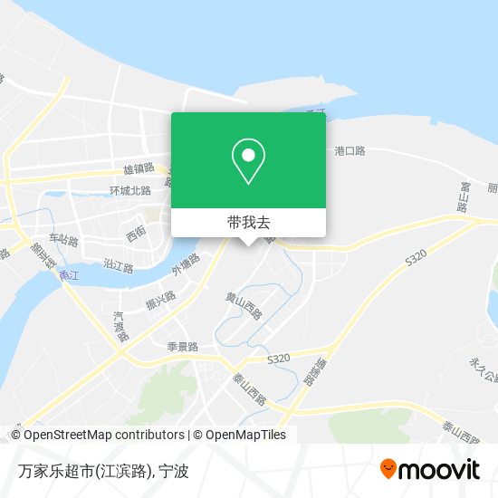 万家乐超市(江滨路)地图