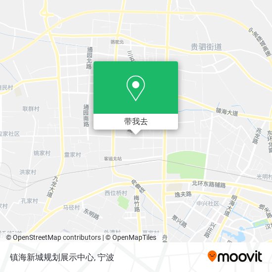 镇海新城规划展示中心地图