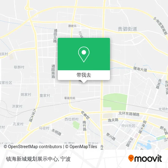镇海新城规划展示中心地图