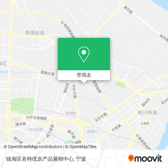 镇海区名特优农产品展销中心地图