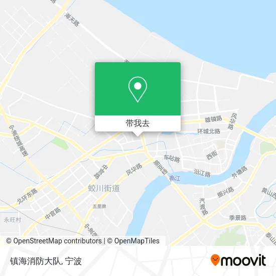 镇海消防大队地图