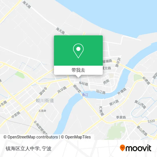 镇海区立人中学地图