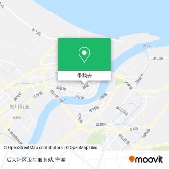 后大社区卫生服务站地图