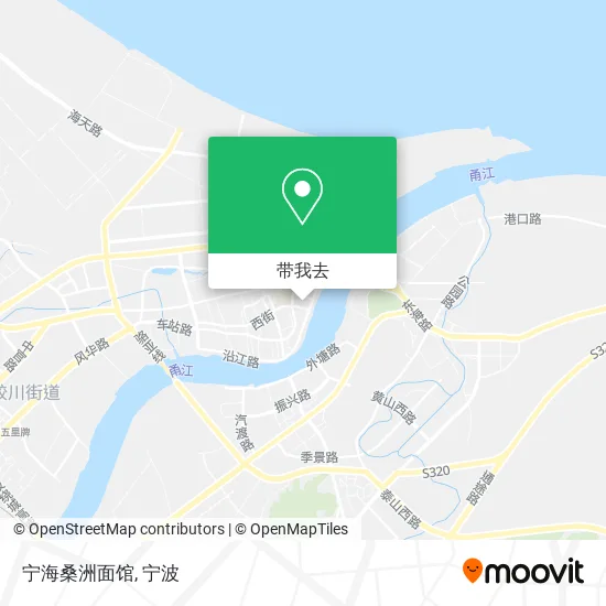 宁海桑洲面馆地图