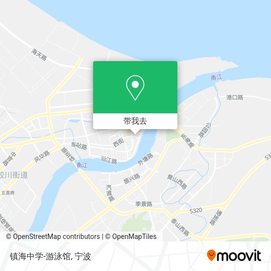 镇海中学-游泳馆地图