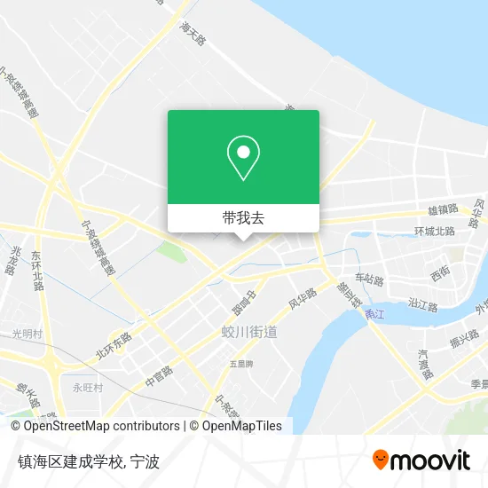 镇海区建成学校地图