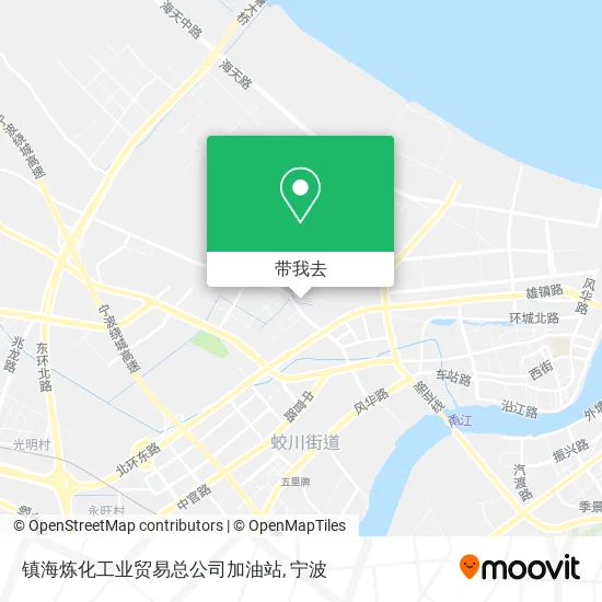镇海炼化工业贸易总公司加油站地图