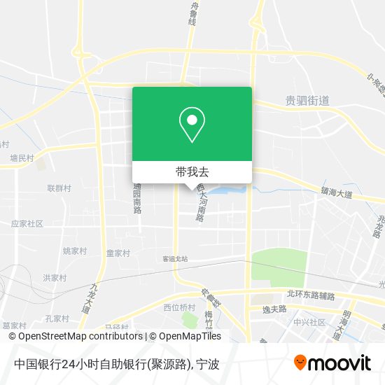 中国银行24小时自助银行(聚源路)地图