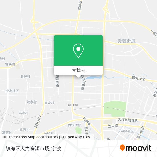 镇海区人力资源市场地图