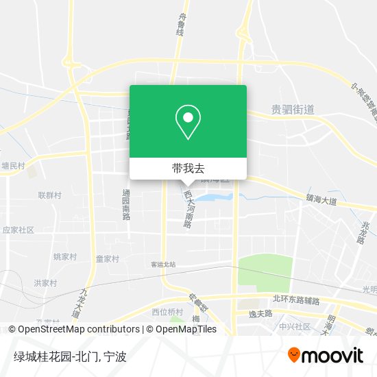 绿城桂花园-北门地图