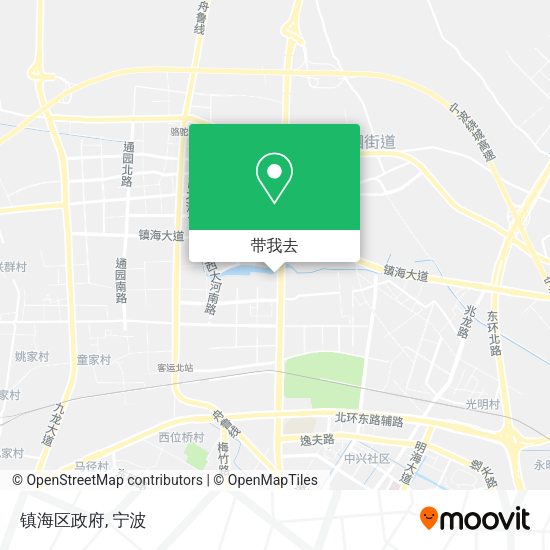 镇海区政府地图