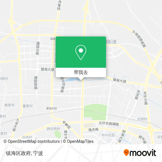 镇海区政府地图