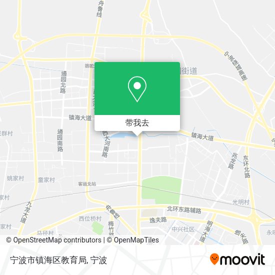 宁波市镇海区教育局地图