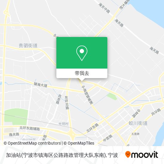 加油站(宁波市镇海区公路路政管理大队东南)地图