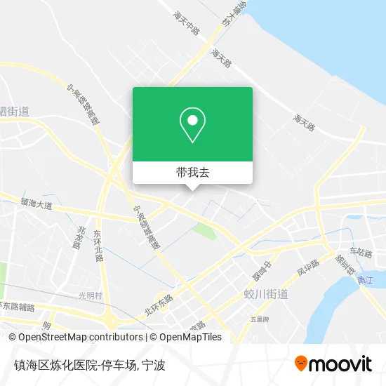 镇海区炼化医院-停车场地图