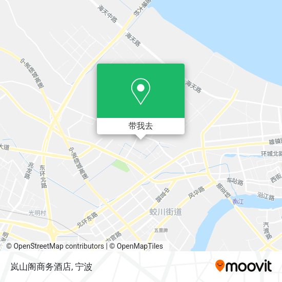 岚山阁商务酒店地图