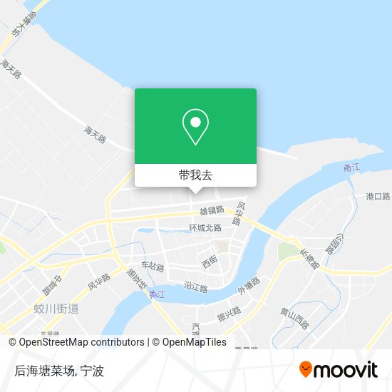后海塘菜场地图