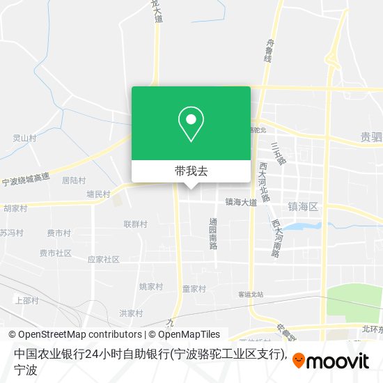 中国农业银行24小时自助银行(宁波骆驼工业区支行)地图