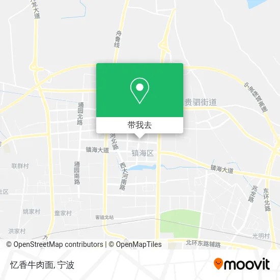 忆香牛肉面地图