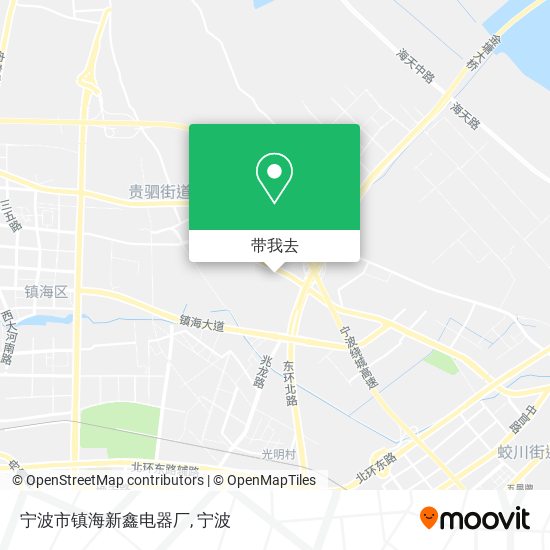 宁波市镇海新鑫电器厂地图