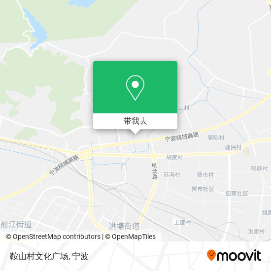 鞍山村文化广场地图