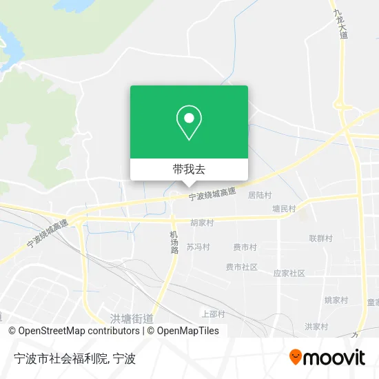 宁波市社会福利院地图