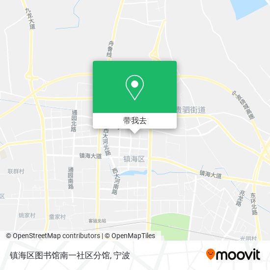 镇海区图书馆南一社区分馆地图
