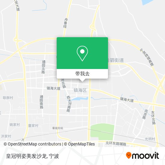 皇冠明姿美发沙龙地图