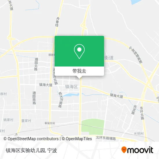 镇海区实验幼儿园地图