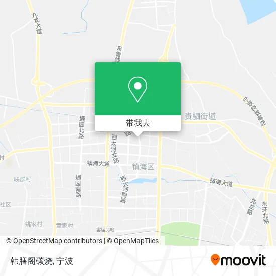 韩膳阁碳烧地图