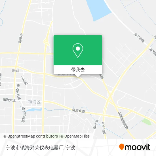宁波市镇海兴荣仪表电器厂地图