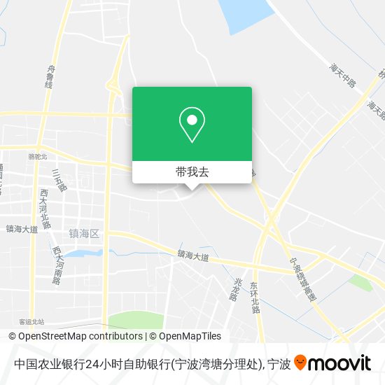 中国农业银行24小时自助银行(宁波湾塘分理处)地图
