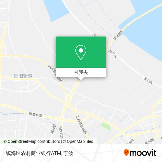镇海区农村商业银行ATM地图