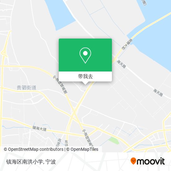 镇海区南洪小学地图