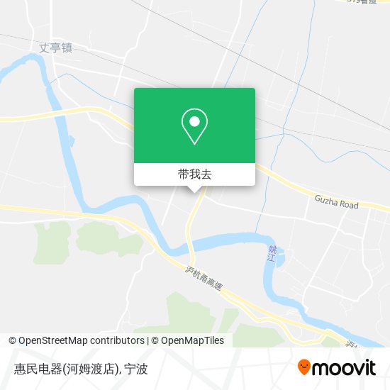 惠民电器(河姆渡店)地图