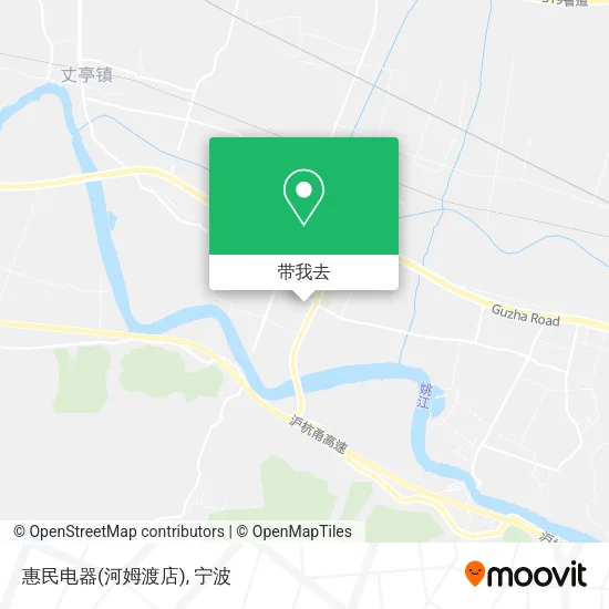 惠民电器(河姆渡店)地图