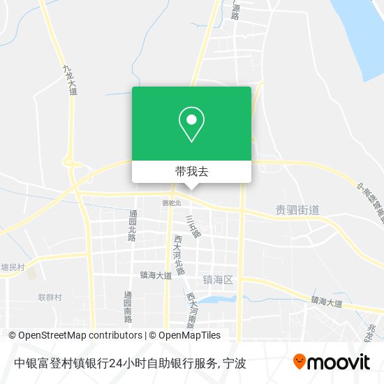 中银富登村镇银行24小时自助银行服务地图