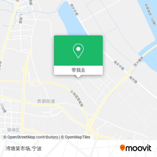 湾塘菜市场地图