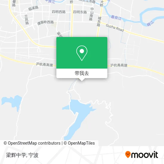 梁辉中学地图