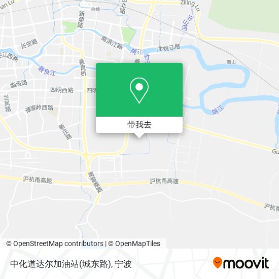 中化道达尔加油站(城东路)地图