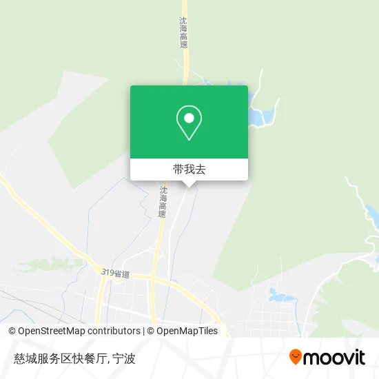 慈城服务区快餐厅地图