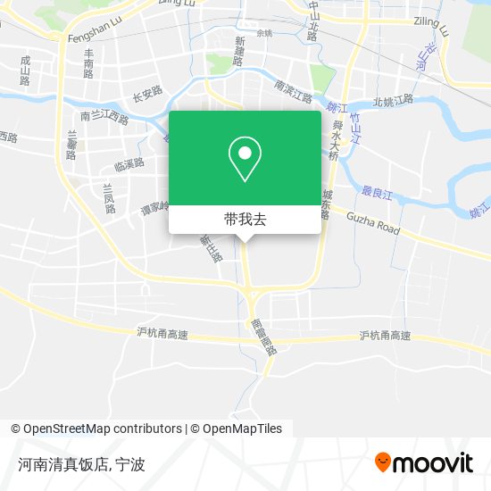 河南清真饭店地图