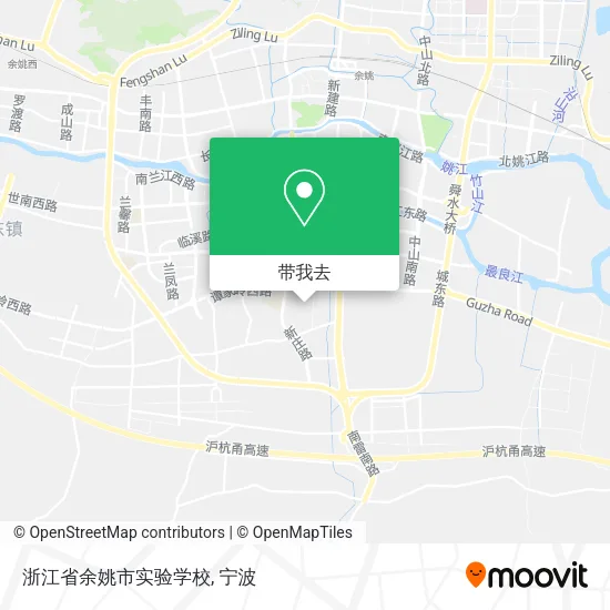 浙江省余姚市实验学校地图